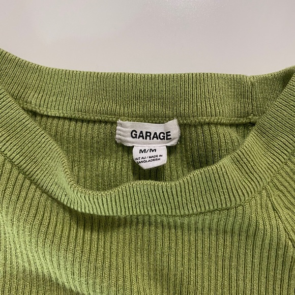 Green - Garage Long Sleeved Cropped Top - Medium - Picture 10 of 11